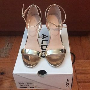 Women’s  Aldo’s  Brandii gold strap sandals